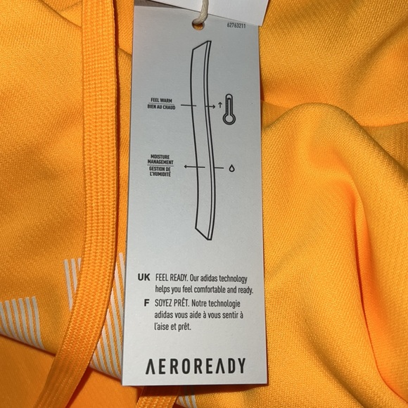 Adidas Game and Go Solar Gold Pullover Sweatshirt Hoodie Men's L Large - Picture 5 of 8